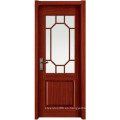 Nuevo estilo puerta de madera MJ-209 con vidrio de China superior de la puerta marca KKD